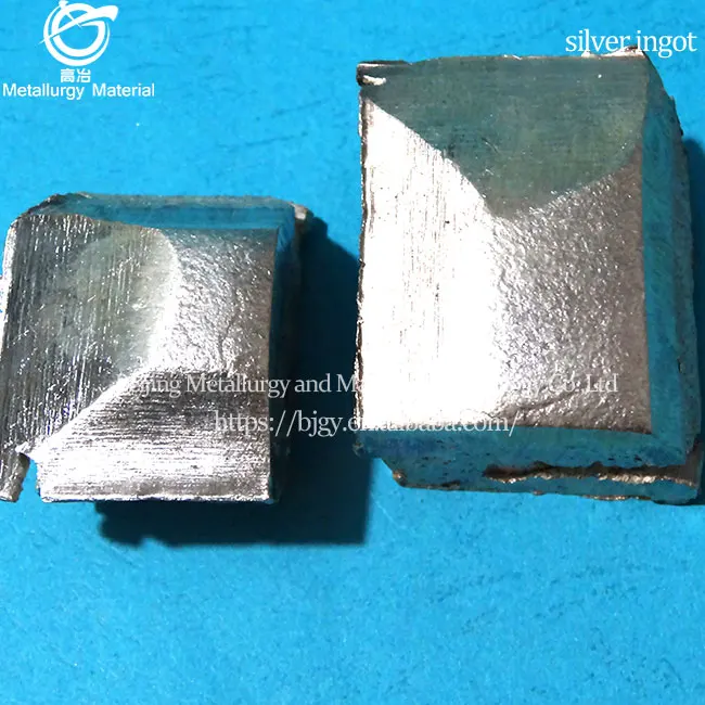 Supply high purity metal ingot 4N ingot laboratory silver melting