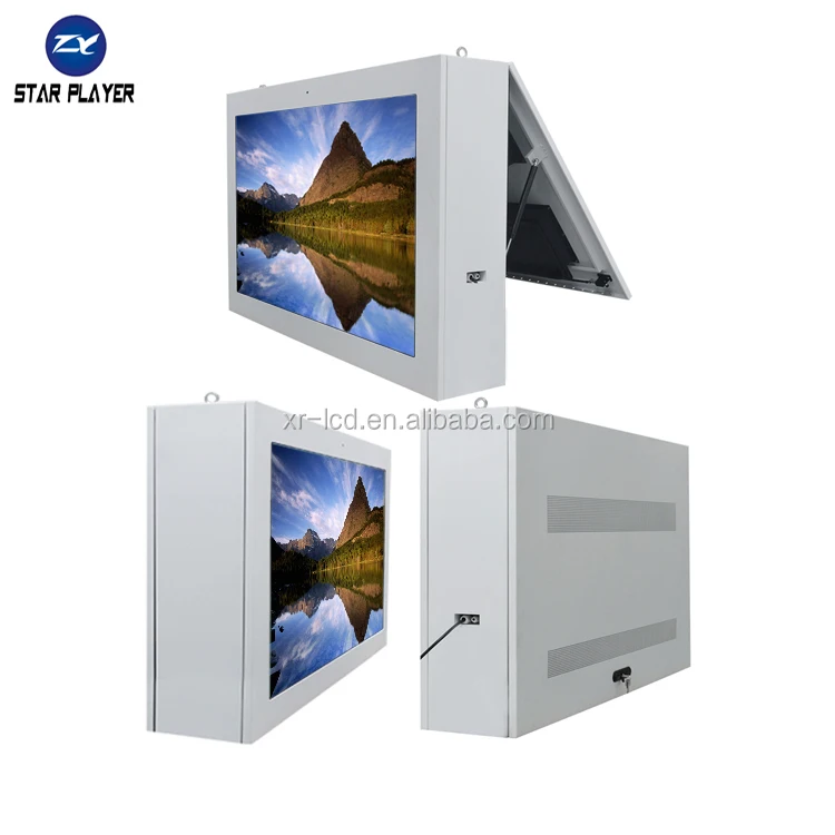 32 43 55 65 75 86 98 100 inch wall mounted outdoor digital signage   android 3G 4G WIFI lcd signage advertising tv outfoor