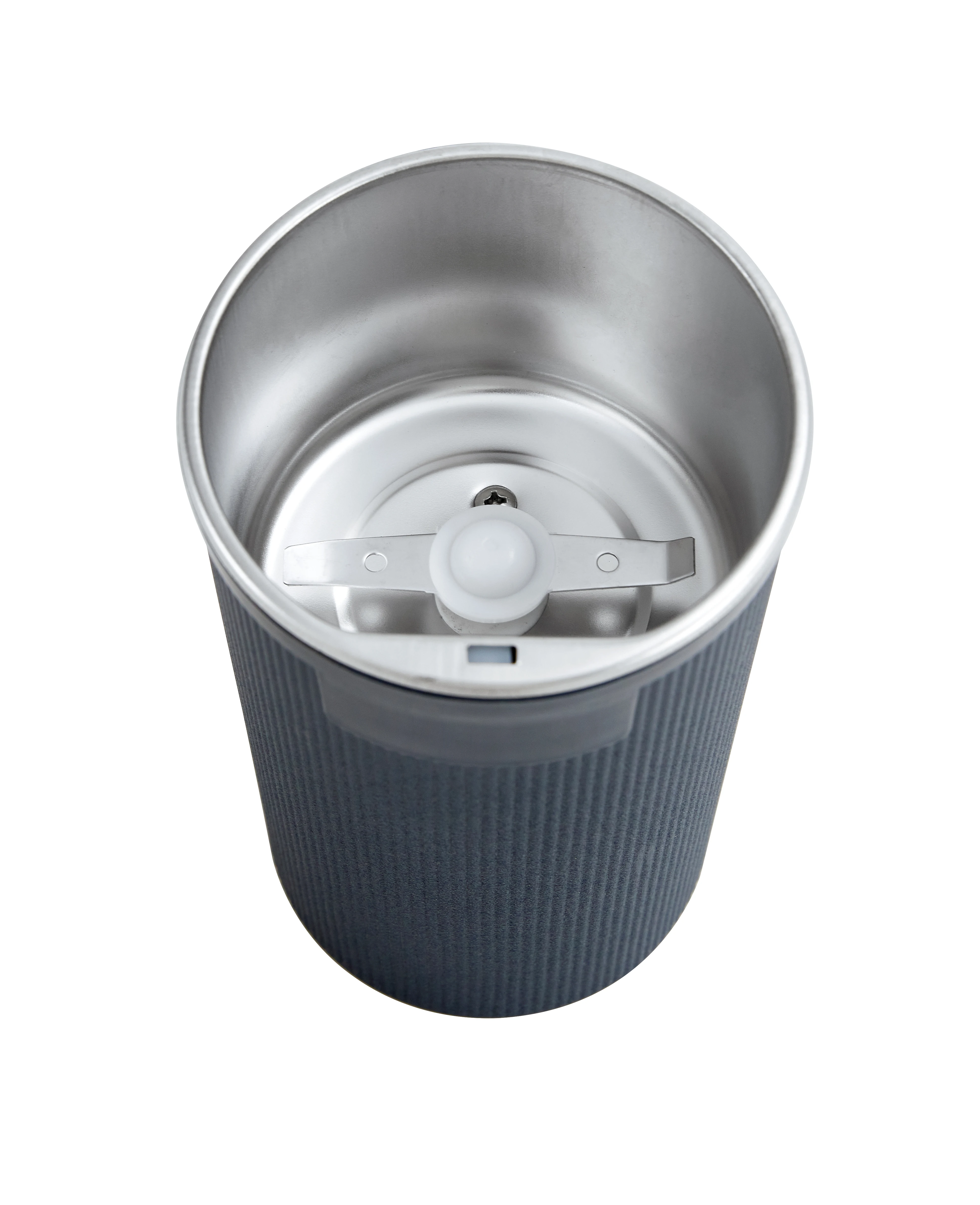 Portable One-touch Push-Button Spice Grinder Stainless Steel Coffee Grinder Electric for Herb Peanut Grains Beans