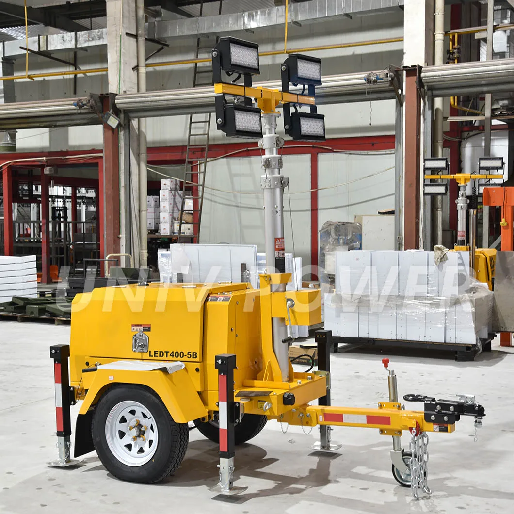 Портативный дизельный генератор освещения башня ручная мачта промышленная наружная световая