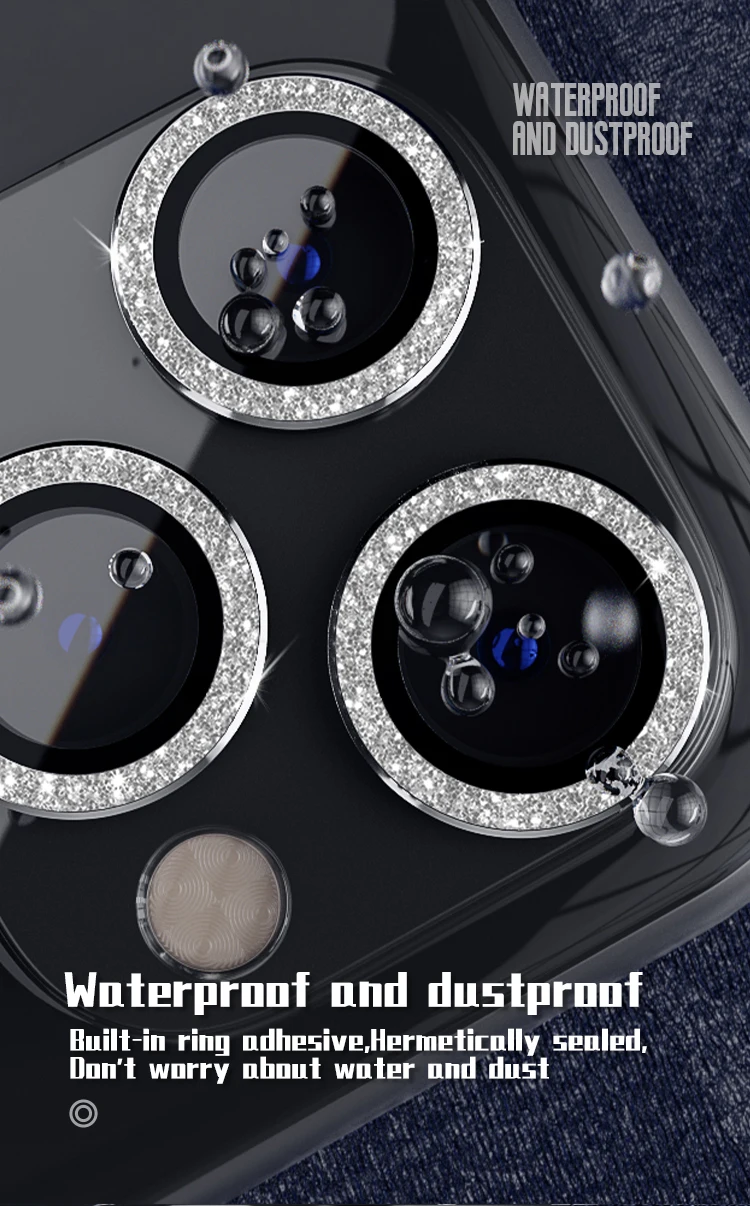  BlingBling Защитная пленка для объектива камеры 9H с алмазным покрытием против царапин iPhone 11
