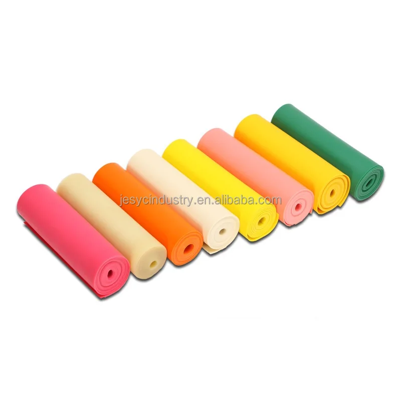 Natural Latex Flat Resistance Rubber Band Outdoor Hunting Slingshot Flat Band Roll High Elasticity Fitness Gym Stretching Band