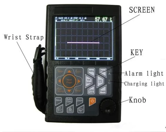 DDGTNDT Equipment High Precision Portable Digital Ultrasonic Flaw Detector DGT-FD800 B scan with Communication software for PC