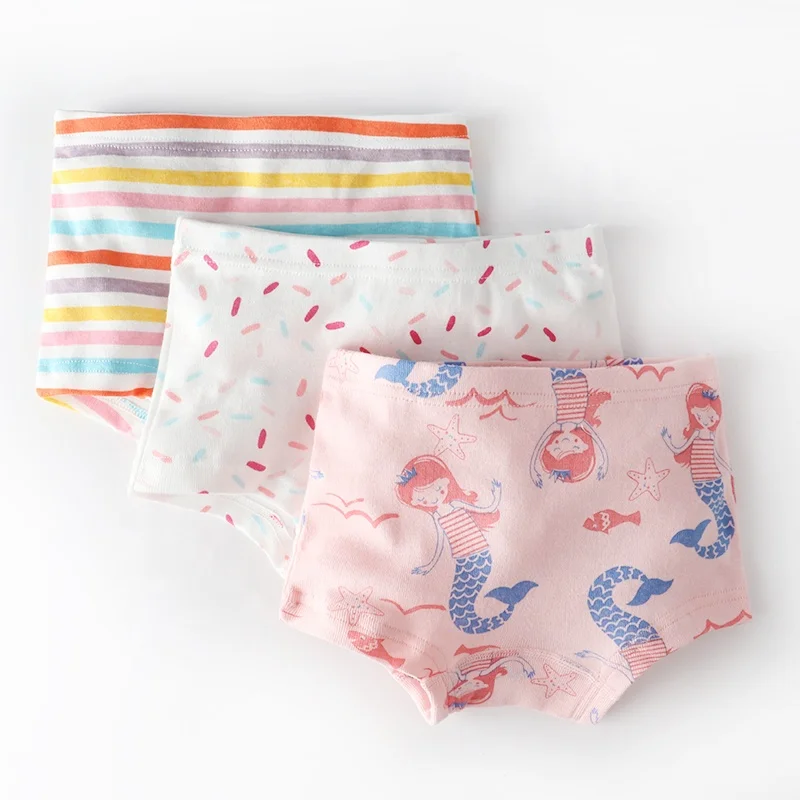 
Factory New Fashion girls preteen underwear Soft cute girls underwear sweet printing design young girls underwear 