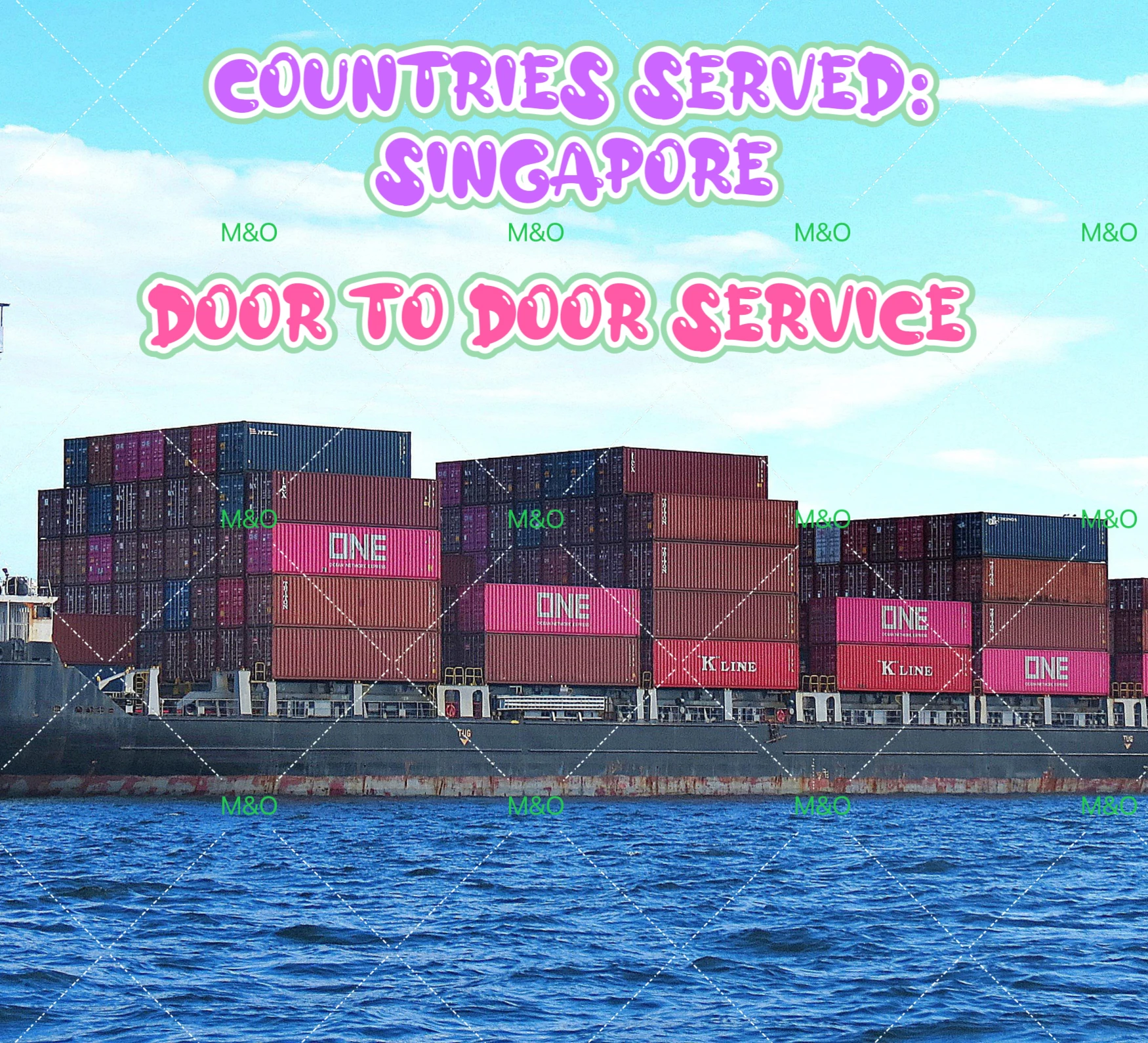 Sea freight forwarder shipping agent door to door ddp services ship China to singapore