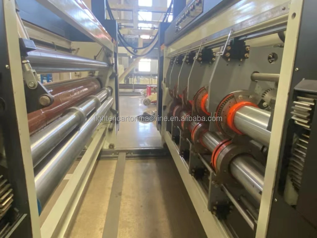 carton box rotary die cutter machine printing and cutting machine