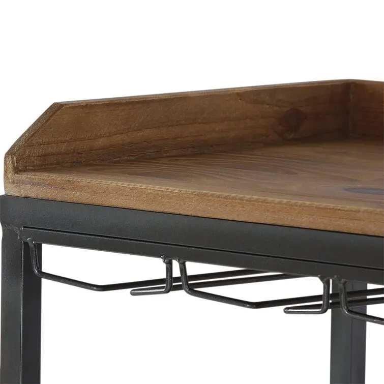 Mini Wine Bar Cabinet Corner Whiskey Display Shelf Floor Liquor Storage Bar Finley 15 Bottle Wine Cabinet for Home Living Room