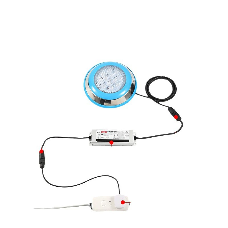 Neonlap 6W 9W 12W 18W 24W RGB 24V IP68 SS Wall Mounted Waterproof Led Underwater Swimming Pool Lights
