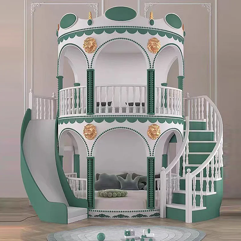 Princess Castle Bunk Bed Bunker Bed Deluxe Pink double bed