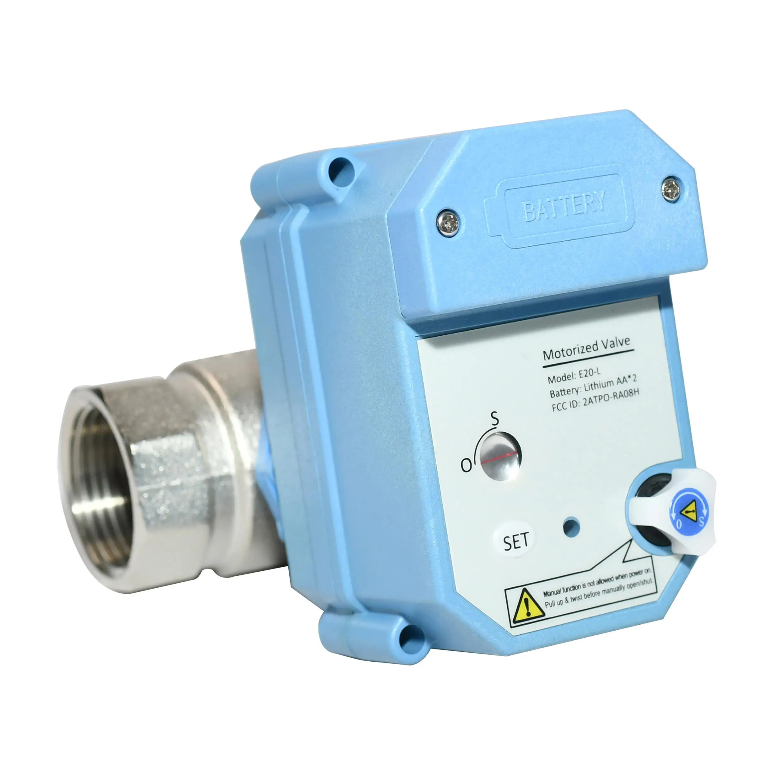 DN20 2-way Lorawan Lora wireless water shut off ball valve controller smart irrigation motorized open valve