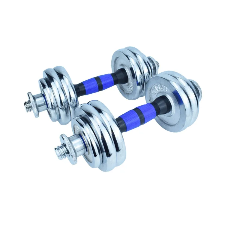 Прямая поставка с завода, мужские гантели с гальваническим покрытием, оборудование для тренажерного зала, домашний набор штанг, однотонные регулируемые гантели из чистого железа