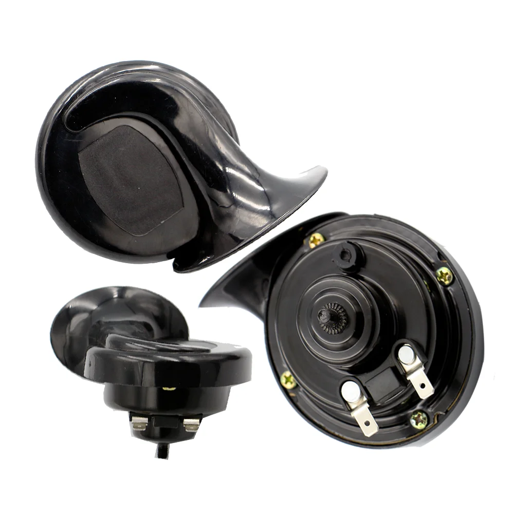 Factory Direct Sales 90mm Corne Klaxon bocina korna claxon mocc little horn speaker snail motorcycle horn tweeter car horn 12V