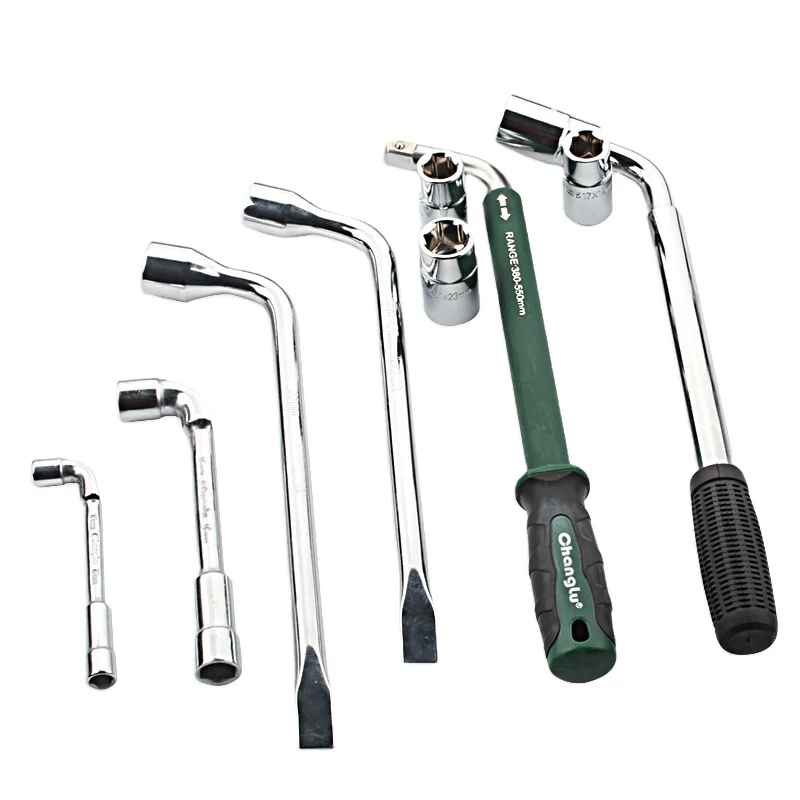 Гаечный ключ для шин, телескопический колесный ключ 17,19,21,23 мм, используется для колесных гаек автомобиля