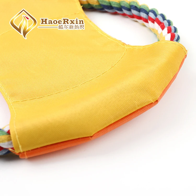 Hot sale OEM outdoor sport game custom soft funny fabric dog toy flying disc for playing