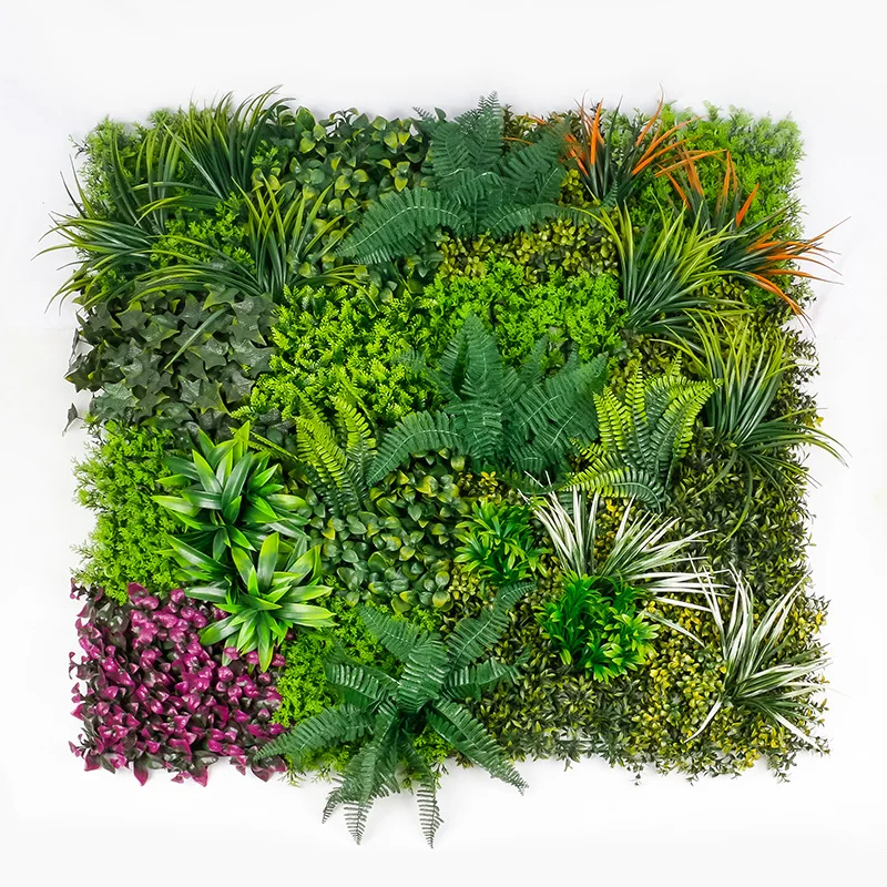 Indoor Outdoor Home Backdrop Decoration UV Resistant Green Leaves Vertical Artificial Boxwood Hedge Greenery Panels