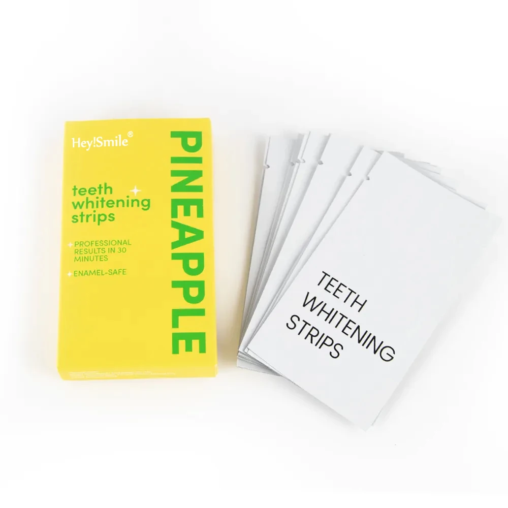 PAP Dry  Mint  Fruit Flavor Teeth Whitening Strips for Home Use Tooth Bleaching Strip Treatment  Fresh Breath  Colorful Effects