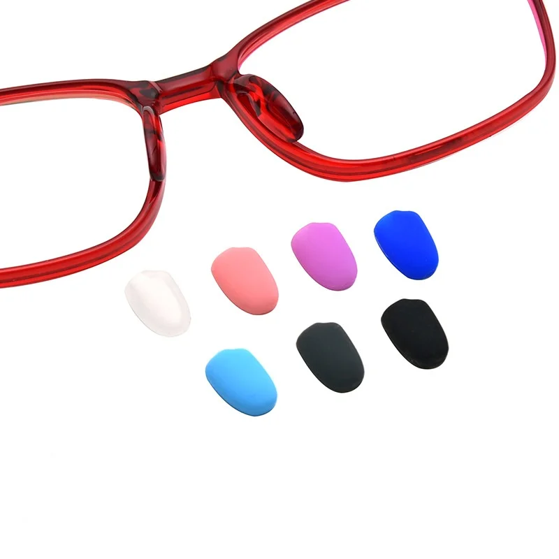 Silicone Straight Insert Nose Pads for Glasses Non-Slip Slip-On Nose Pads with Convenient Packaging
