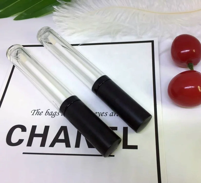 
Wholesale high quality round clear cosmetic lipgloss plastic tube 