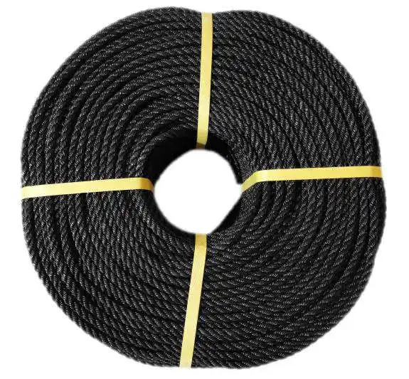 
Factory Supply Black Three-Strand Pe Twisted Polyethylene Ropes 