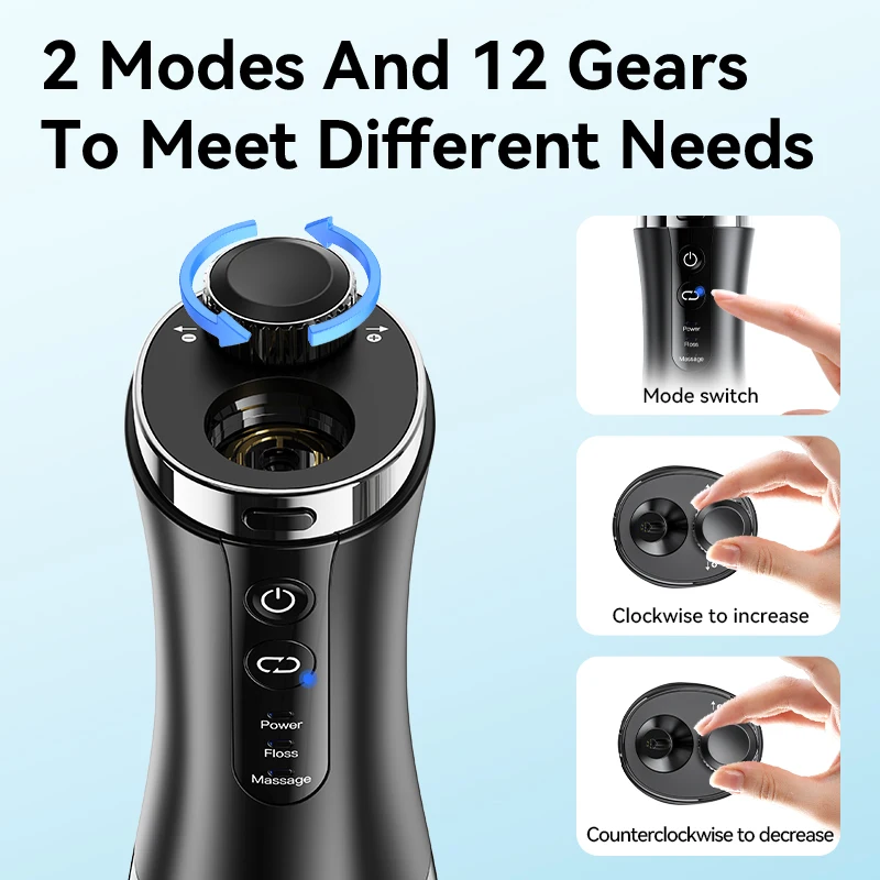 Sunuo C2 Smart Oral Orrigator Tooth Cleaning Visual Intelligent Water Flosser 350ML Water Tank Electric Water Flosser