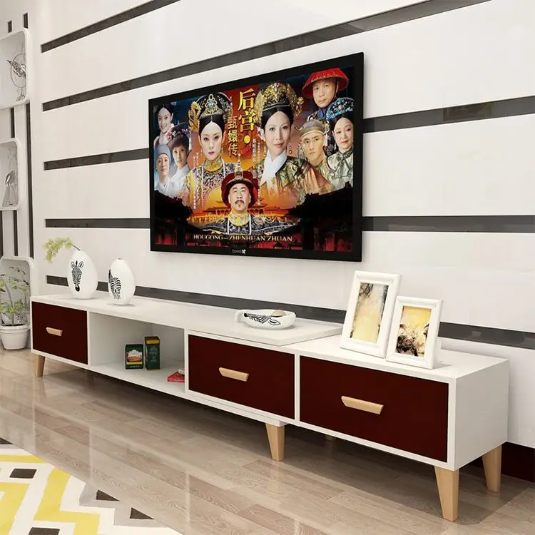 YQ JENMW 2023 Modern Wood TV Rack Cabinet Design TV Cabinet Stand for Home