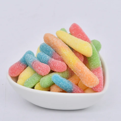 
Halal different shapes fruit flavor sweet sour soft candy gummy candies 