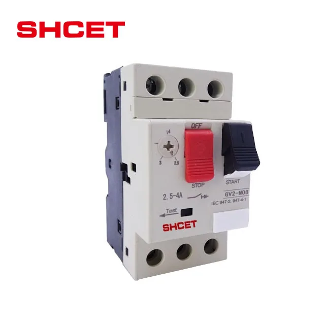 Brand New Magnetic 2 poles universal c63 AC electrical mini miniature gv2 and gv3 motor protection thermal circuit breakers mcb