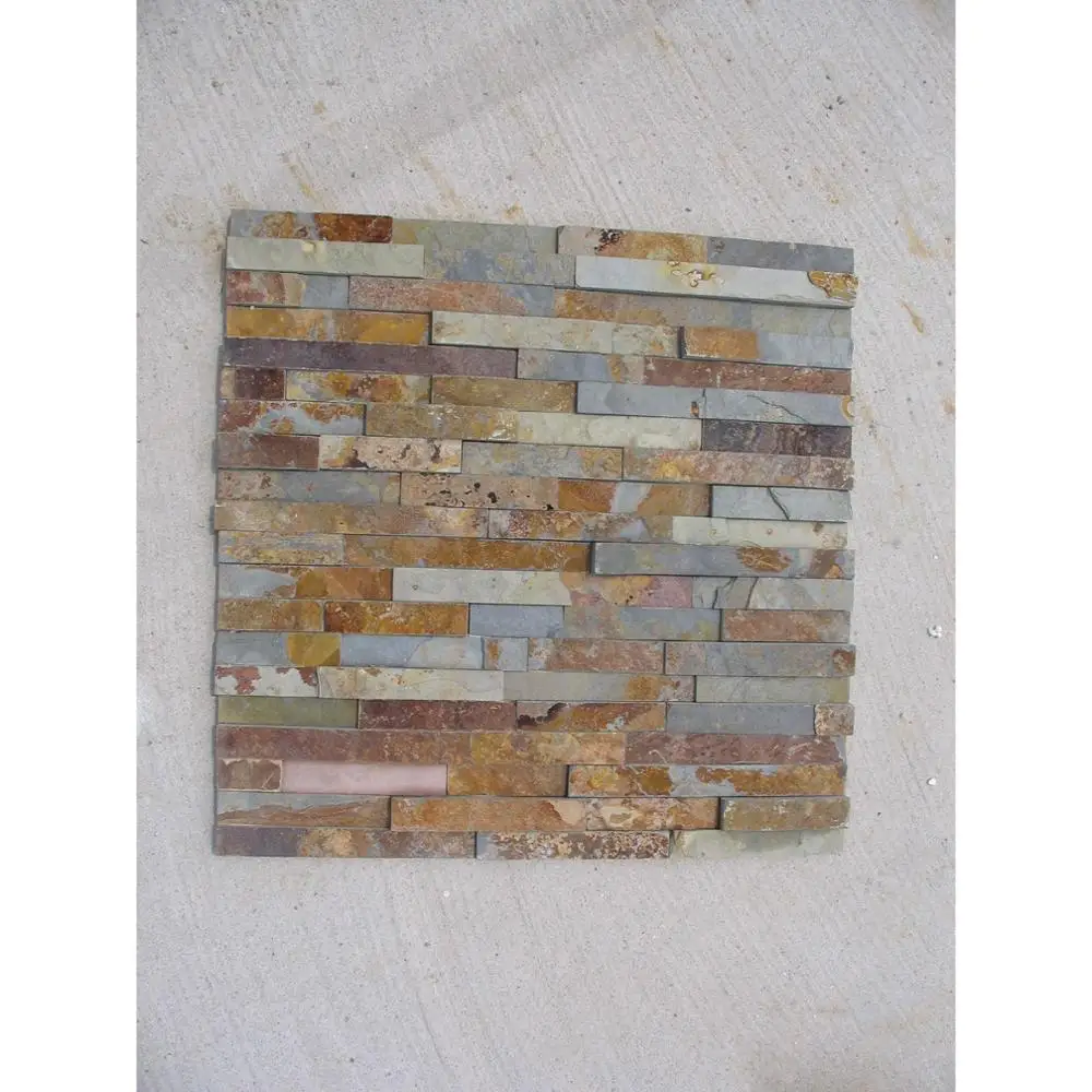 Flexible Thin Slate Stone Wall Panels Veneer Sheet
