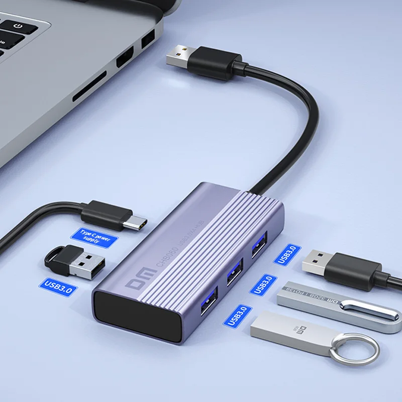 Usb-концентратор 3,0 4 порта разветвитель адаптер usb3.0 HUB конвертер для ноутбука MacBook Pro PC компьютер аксессуары CHB060