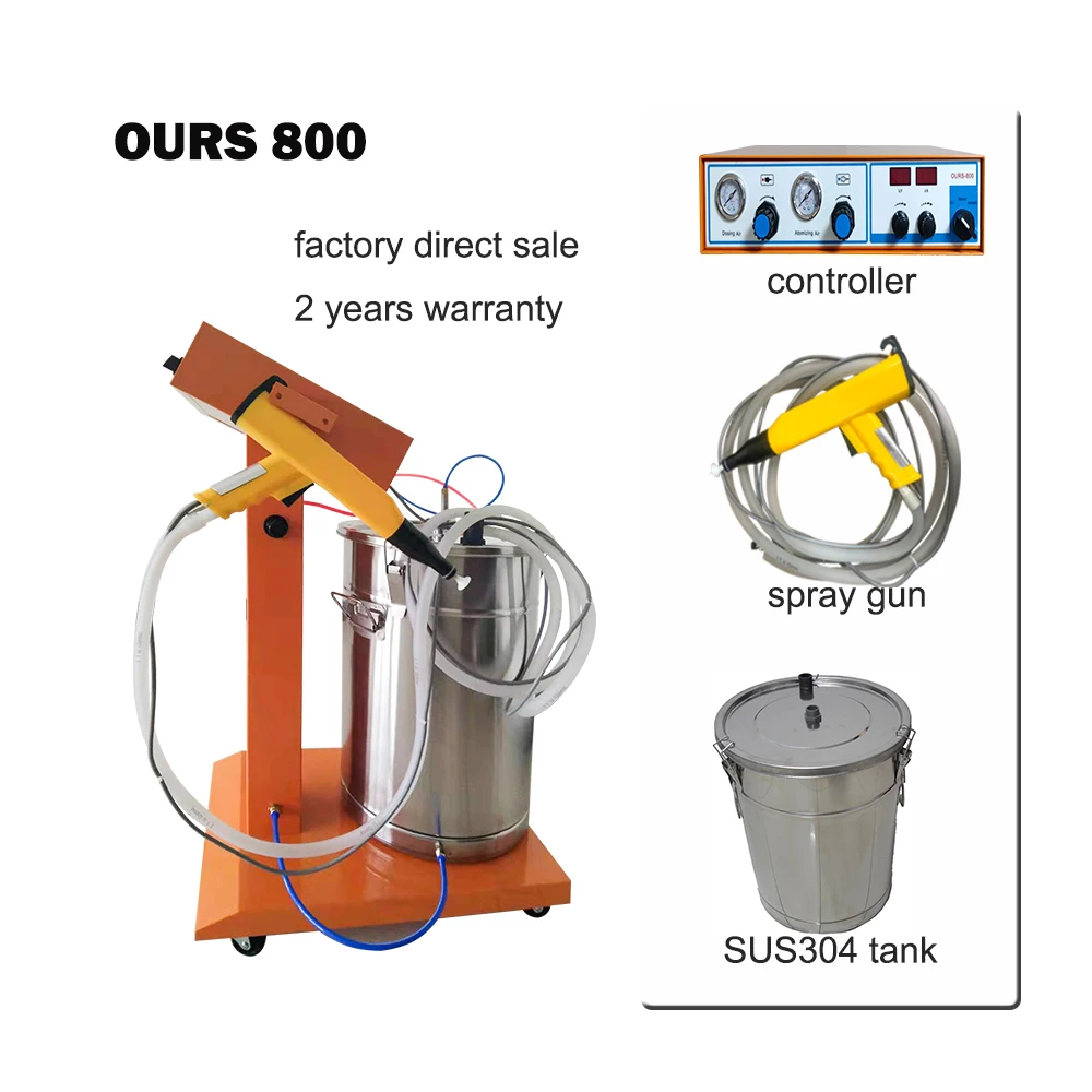 Manual Electrostatic Powder Coating Equipment Paint Spray Machine  Powder Coating Spraying Gun Machine Ours800