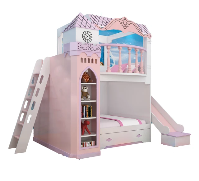 New Arrival kids furniture fantasy children beds  princess single bed girls  single bunk bed double