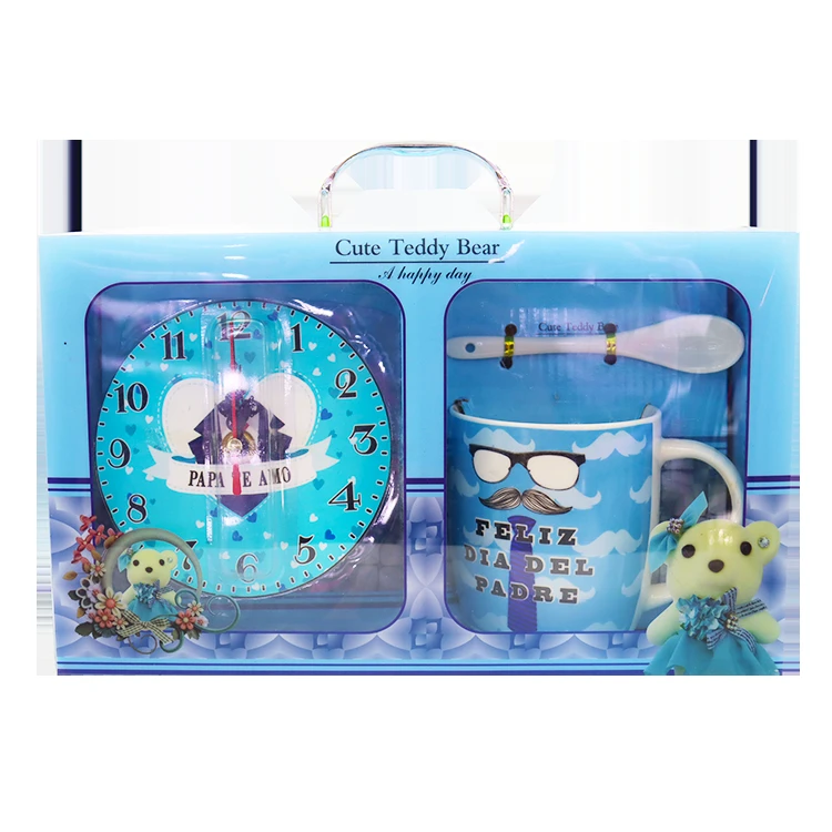 New Design Factory Direct Sale Spanish Porcelain Coffee Cup Ceramic Fathers Day Mug Gift Set