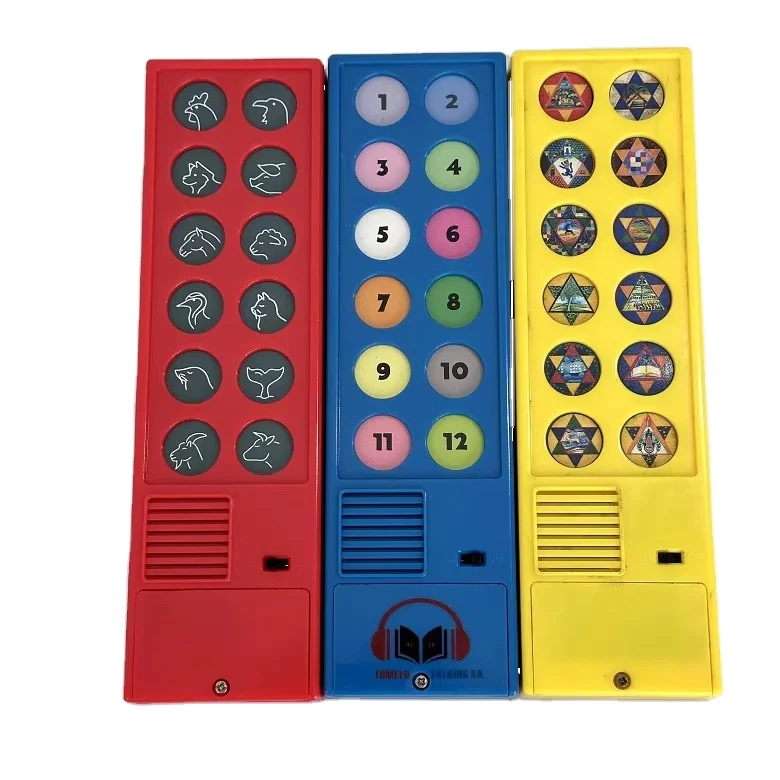 Cartoon 12 buttons Animal Voice Sound Board For Children Audio  Books with Coloring Printing Service