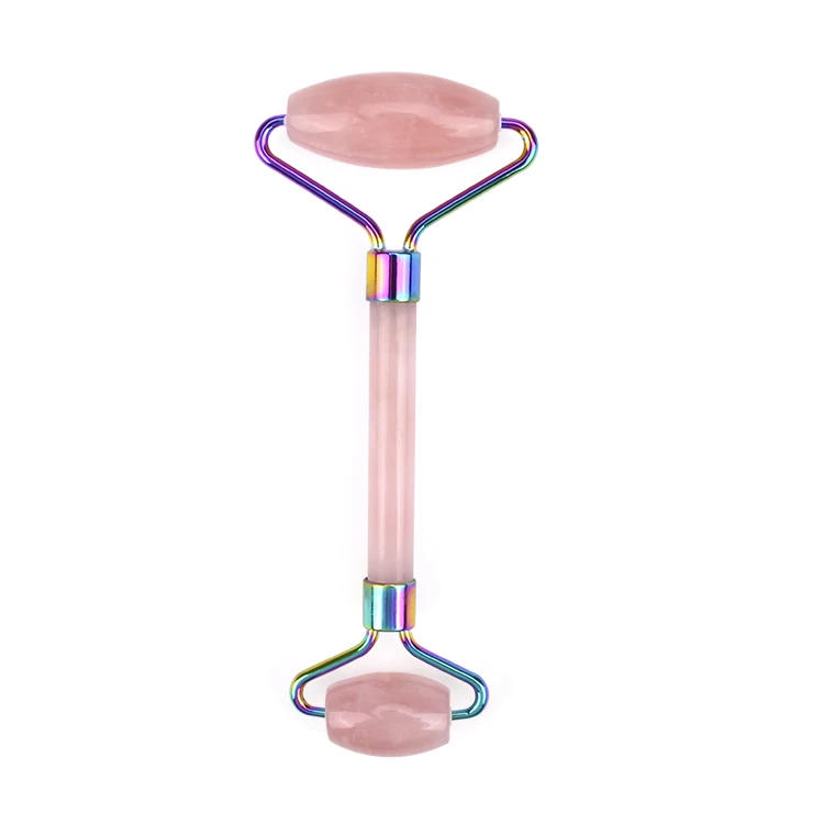 2021 Factory Price Massager Gua Sha Set Skin Facial Care Natual Rose Quartz Jade Roller For Face