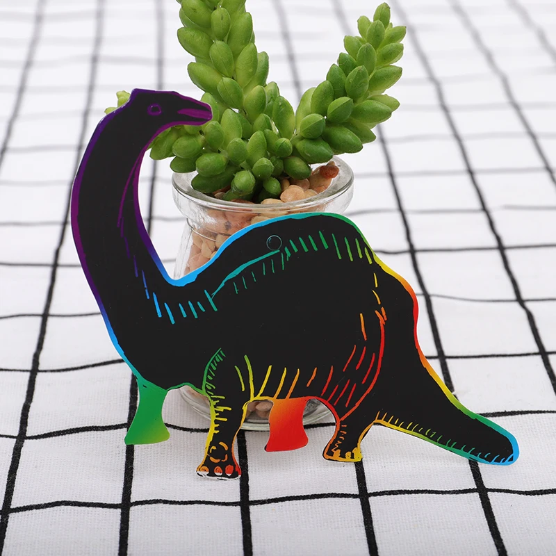 12  Dinosaur designs Children DIY small scratch card product
