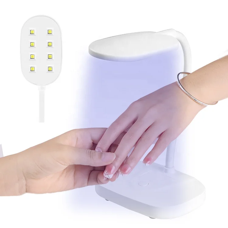 2023 Most Popular UV Lamp Nail 12W One-Button Switch No Harm To The Eyes 8 LED Lamp Beads Nail Lamp UV LED