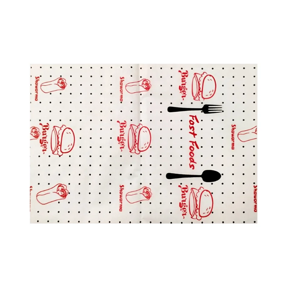 300pcs Deli hamburger Paper  Sheets Grease Resistant Sandwich Wrapping Paper Premium  for Bakery BBQ Picnic