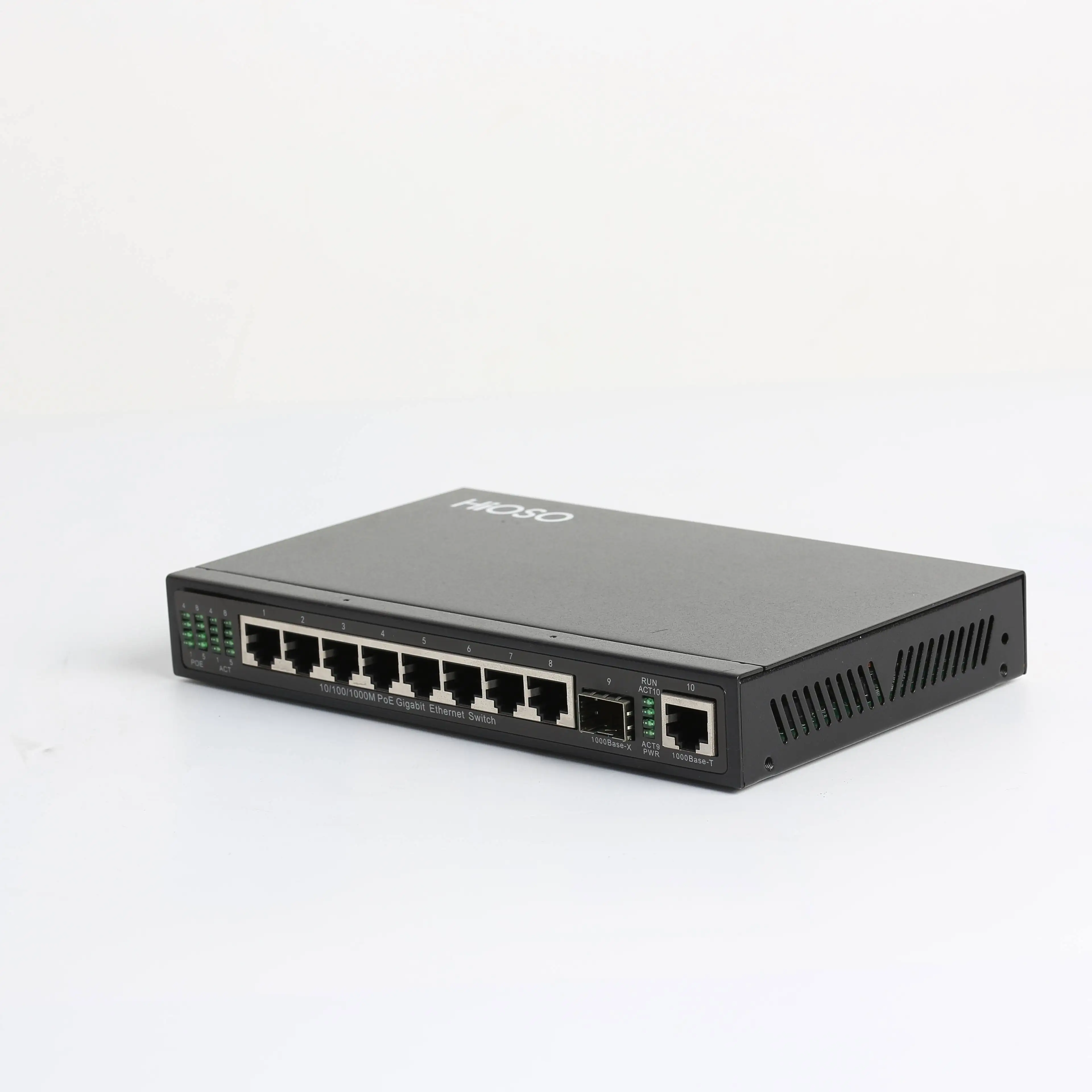 Коммутатор Ethernet, 48 В постоянного тока, 200 Вт, 8 портов, 10/100/1000 м, IEEE802.3af для IP-камеры, удлинитель PoE, ретранслятор, переключатель Poe с 12/24/48 портами