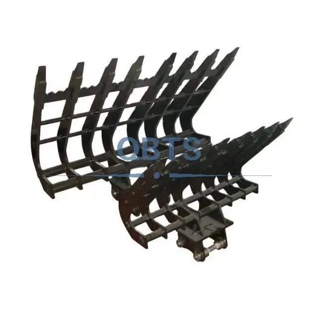 High-Quality Hot Selling  Excavator Attachments Bucket Root Rake Grapple Root Rake for  Zhongyou 805C/805B/913A/913C/912A/923B