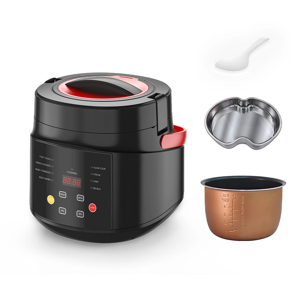 Portable Rice Cooker for Travel Mini 12V 100W 2L Electric Portable Multi functional Rice Cooker Food Steamer for Cars
