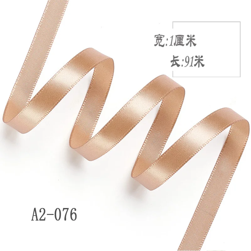 2023 custom 162 colors 10mm 100% polyester satin ribbon