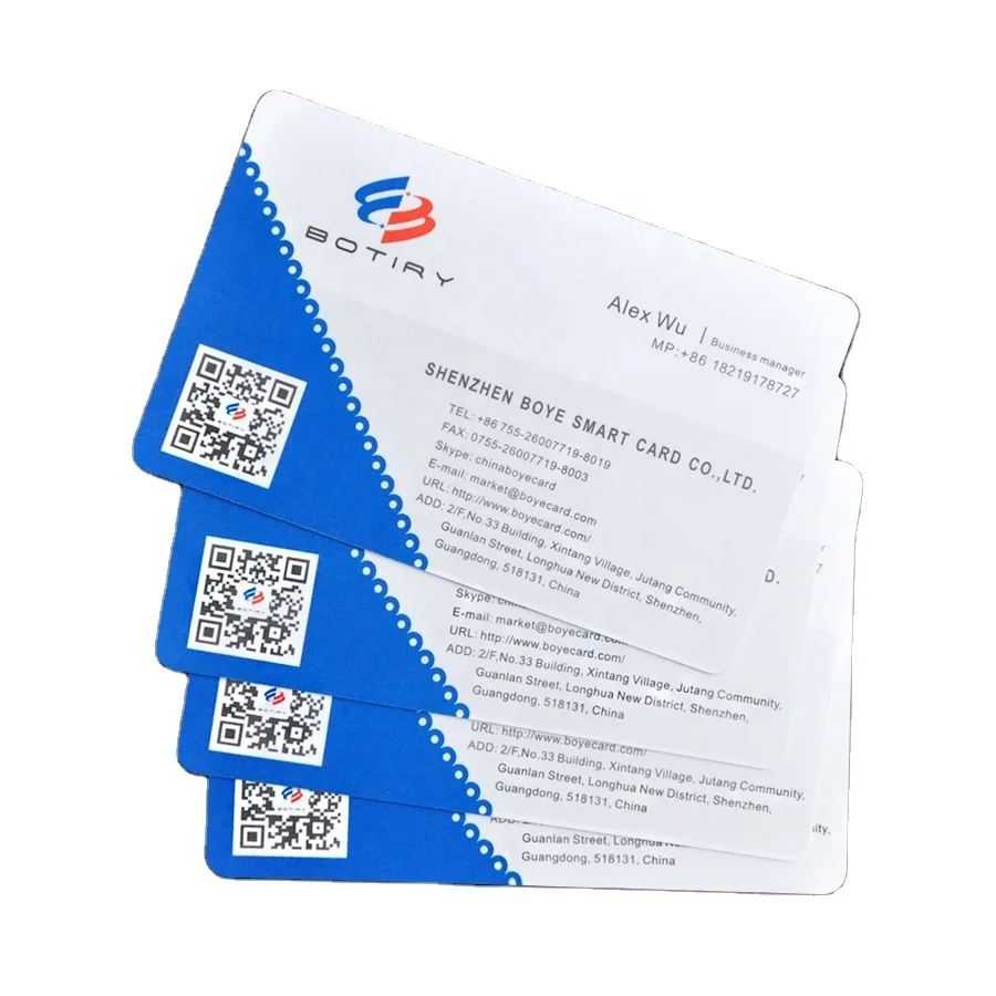 Customized Printing  Plastic ID Business Visiting Cards with embossed number overlay for high quality pvc business card