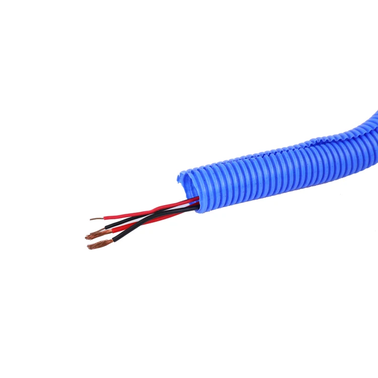 Flexible polyethylene pipe blue corrugated pipe hose pipe