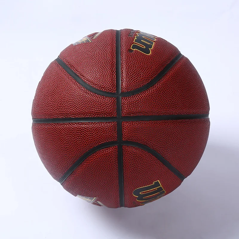 Competition Training Equipment Teenagers Basket Genuine Environmental PU Material Size Professional Leather Basketball Ball