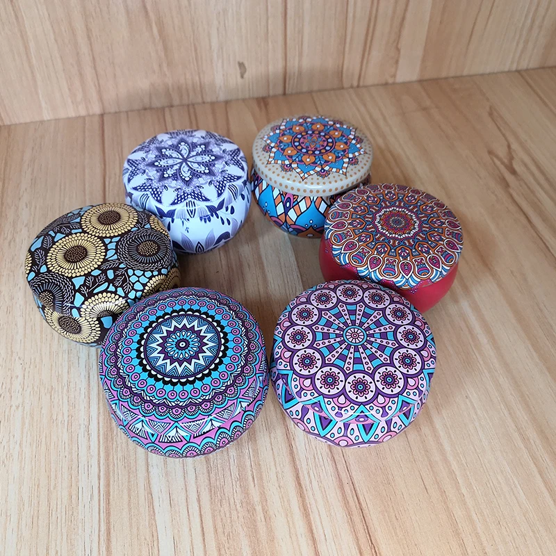 
Custom Food Grade Round Metal Small Tea Candy Gift Tin Can 