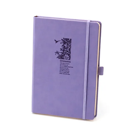Wholesale A5 A6 Colorful custom logo hard cover Leather Journal Notebook with elastic band