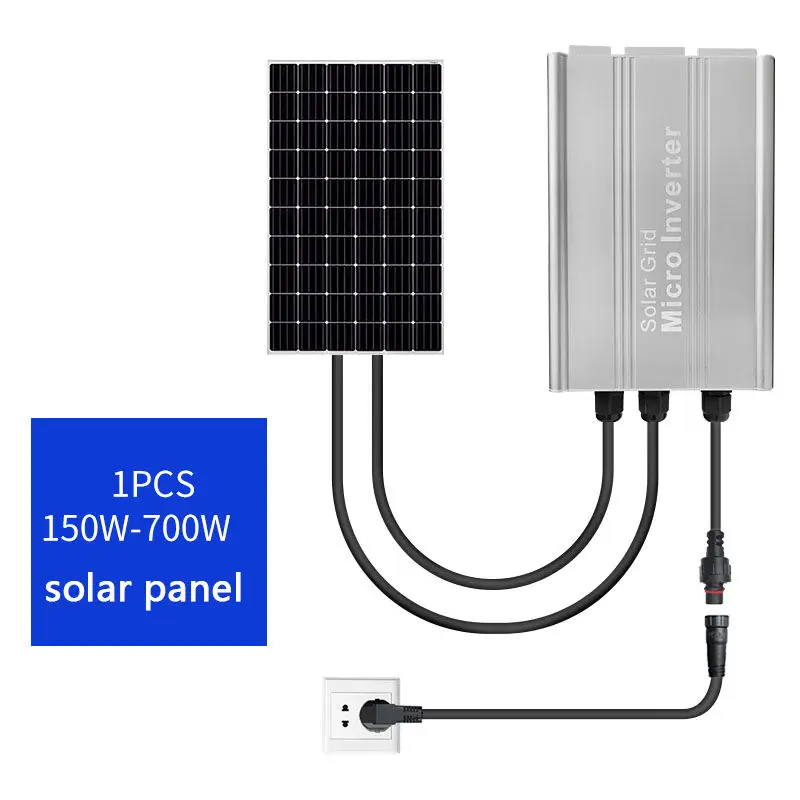 KEYUE On Grid Plug and Play 600W 800W Mini Microinverter Balcony Solar System