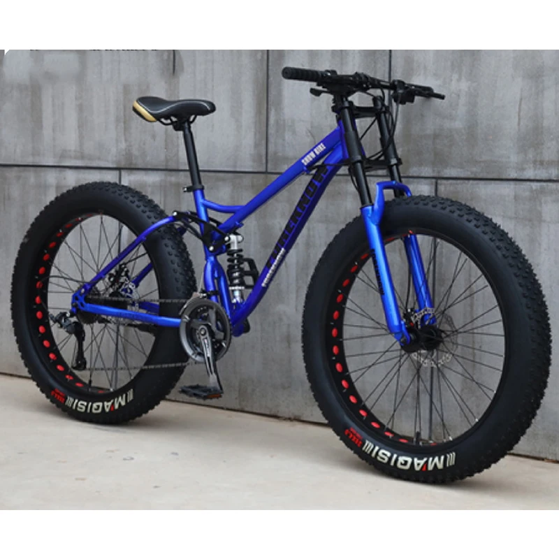  Велосипед bike26 с карбоновой рамой из алюминиевого сплава дисковый тормоз полная подвеска толстая шина для мальчиков bmx