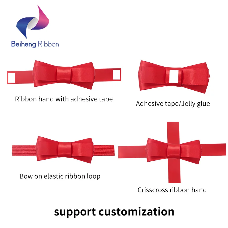 Wholesale Professional Handmade Satin Ribbon Gift Bow For Gift Packing Decoration