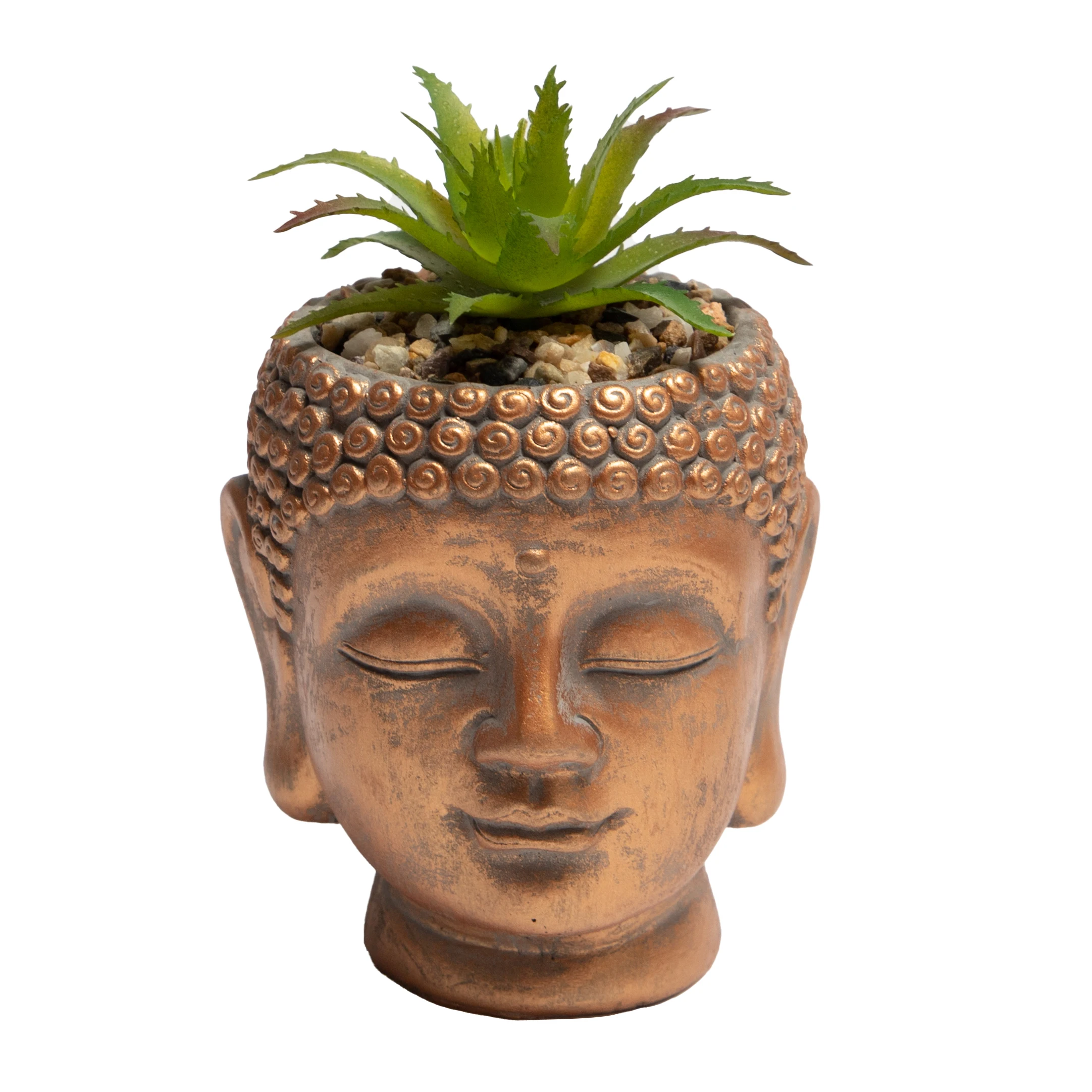 Good Price Vintage Flowerpot Buddha Face Cement Flower Pot customizable flower pot